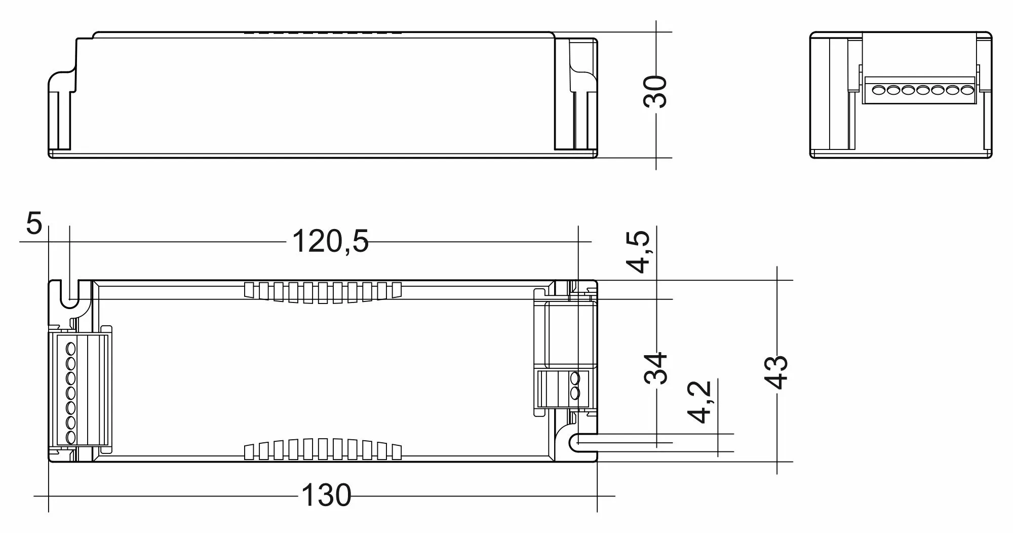 Tridonic, LC 17W 250/300/350/400/450/500/550/600/650/700mA bDW SC PRE2 28002412  Tridonic LC